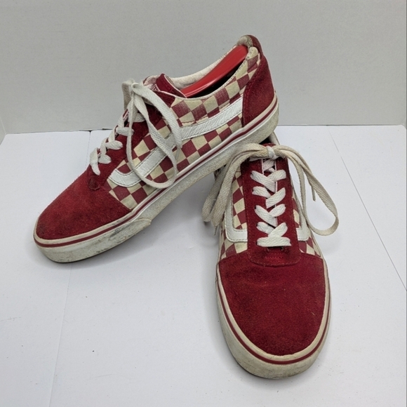 Vans Shoes - Vans Red Checker Sneaker Shoe 8 Women